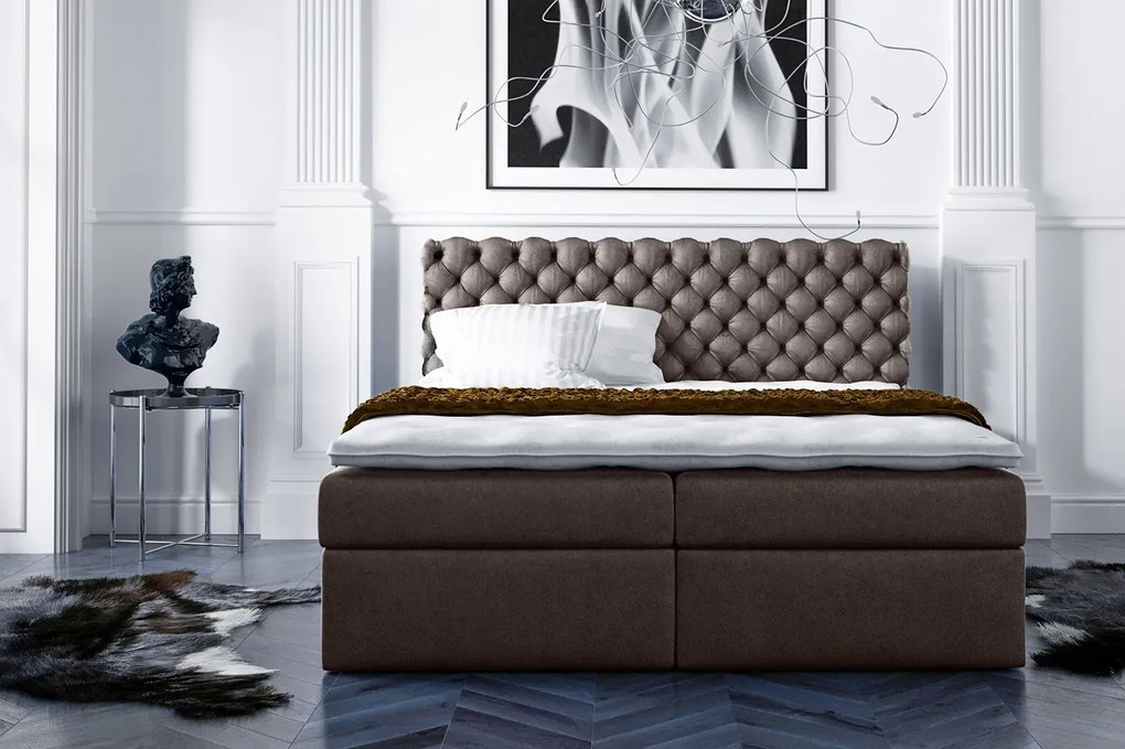 Łóżko kontynentalne 160x200 T6-K26