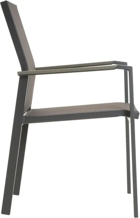 Zestaw krzeseł ogrodowych, szary, 2szt