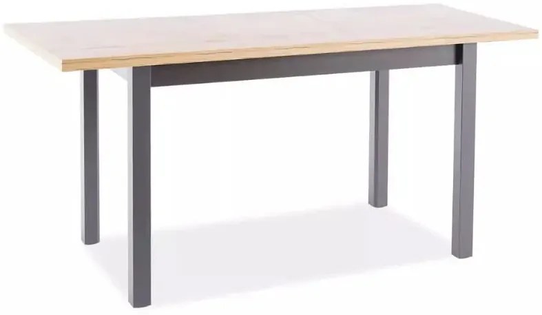 Stół rozkładany ADAM 100(140)x60 cm dąb artisan/ czarny SIGNAL