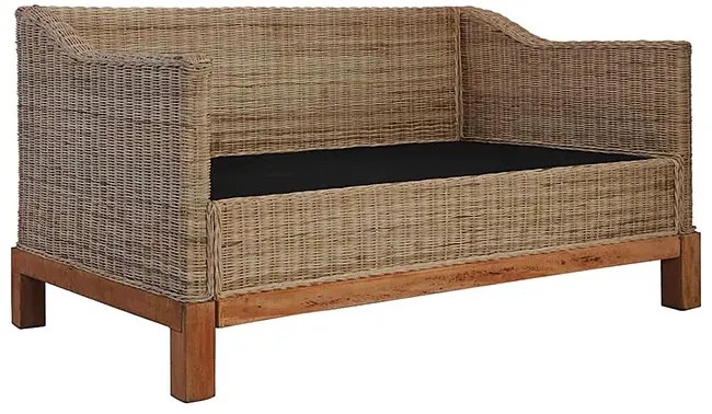 2-częściowy zestaw wypoczynkowy, dwie sofy, naturalny rattan K9-N09