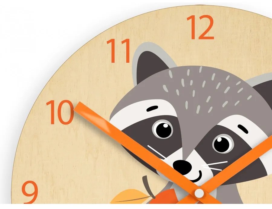 Zegar ścienny cichy do pokoju dziecięcego drewniany nowoczesny dekoracyjny