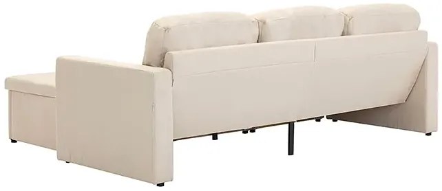 Rozkładana sofa modułowa ciemnokremowa - Odi 4Q