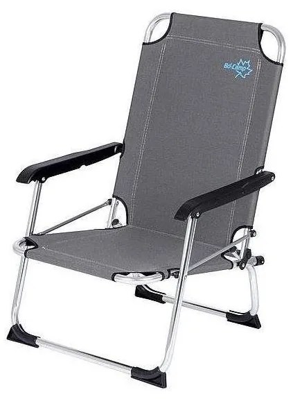 Składane krzesło kempingowe szare