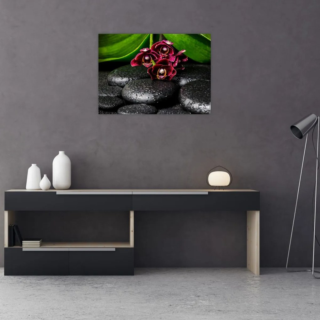 Obraz na szkle - Kamienie lawy (70x50 cm)