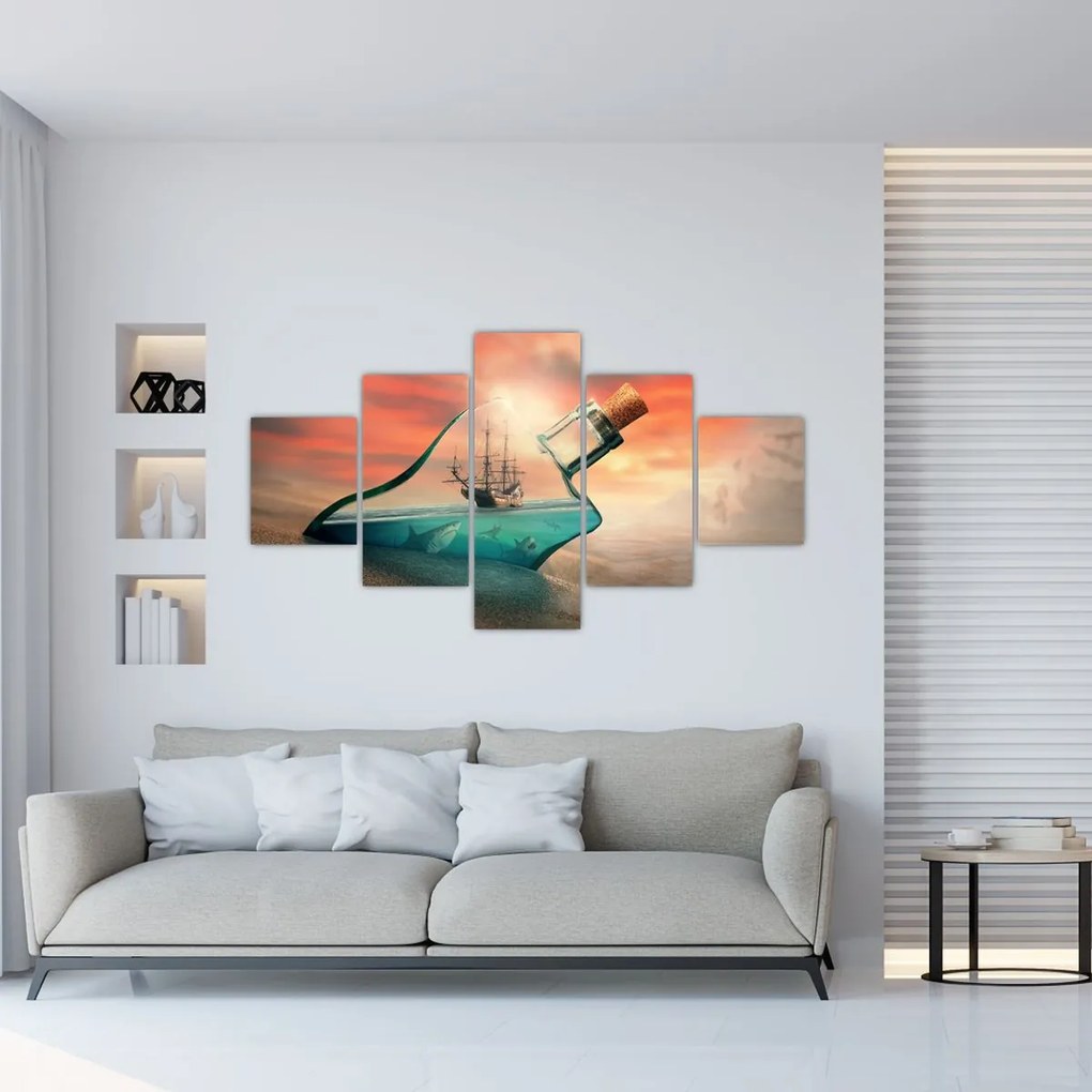 Obraz - Życie w butelce (125x70 cm)