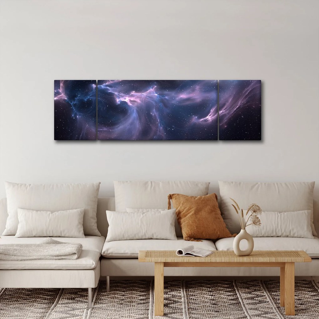 Obraz - Kosmiczna mgławica (170x50 cm)