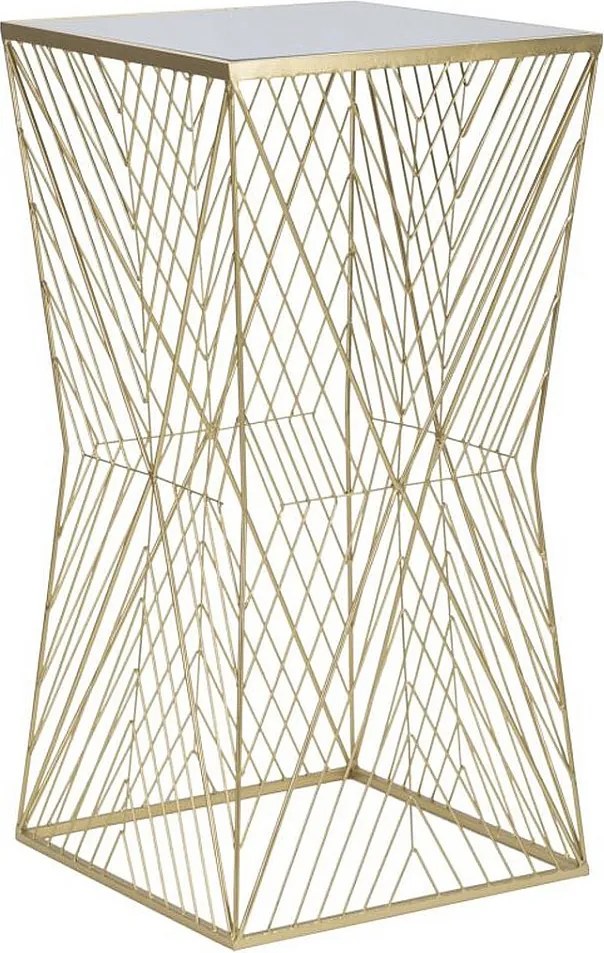 Stolik Kawowy VKH594, Złoto, 50x50x100 cm, Kendra Home