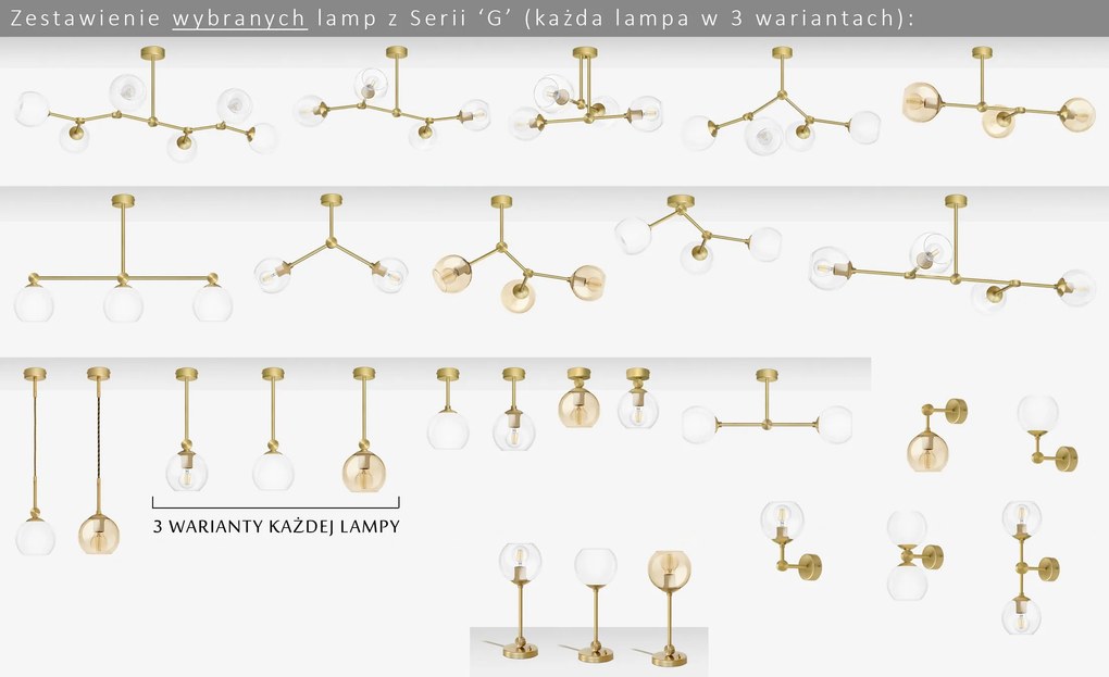 Lampa mosiężna do jadalni nad stół GT-S3L