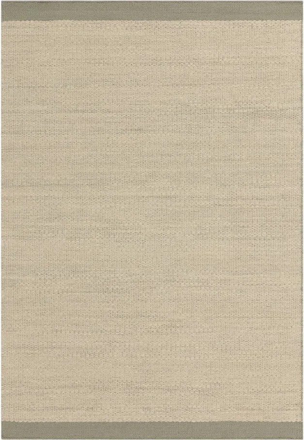 Kremowy/szałwiowy wełniany dywan tkany ręcznie 120x170 cm Lima Sage – Asiatic Carpets