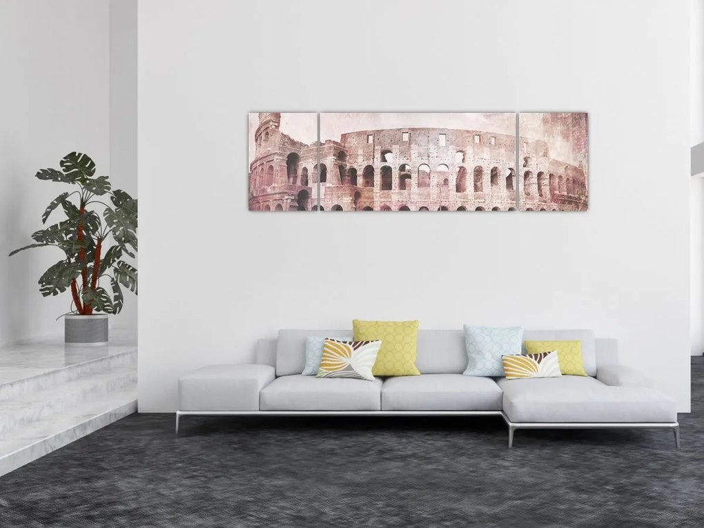 Obraz - Vintage pocztówka miasta N⁰2 (170x50 cm)