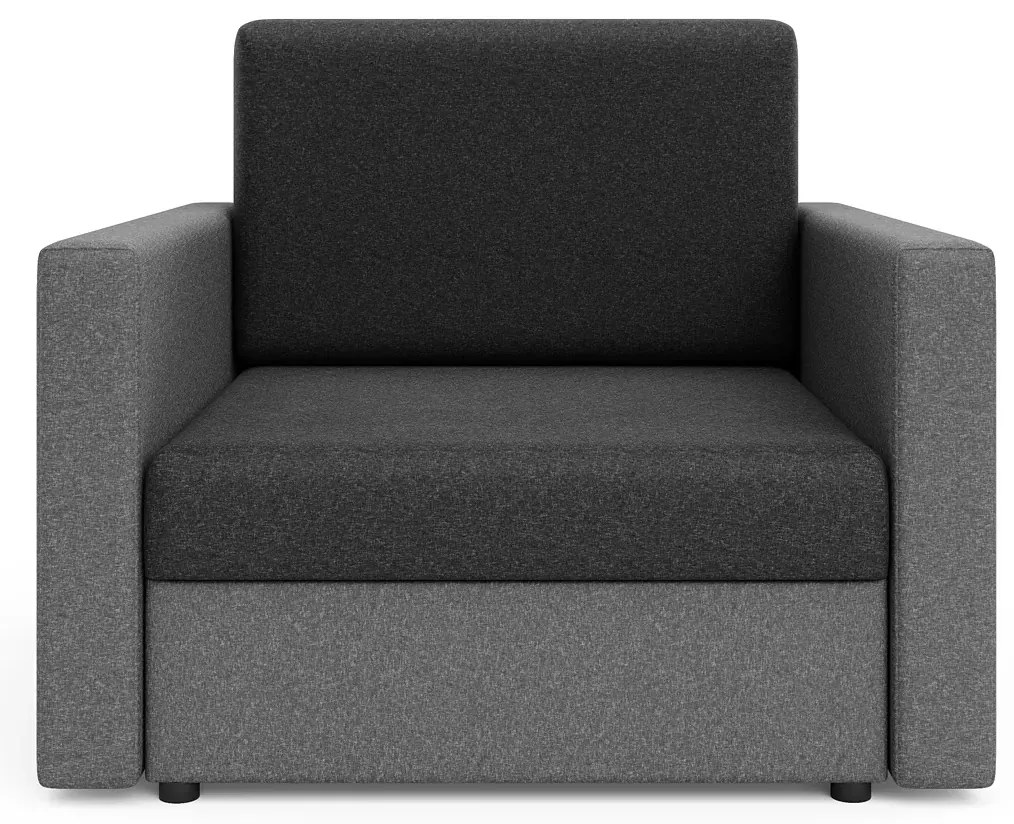 Sofa jednoosobowa amerykanka grafit + szary S9-F24