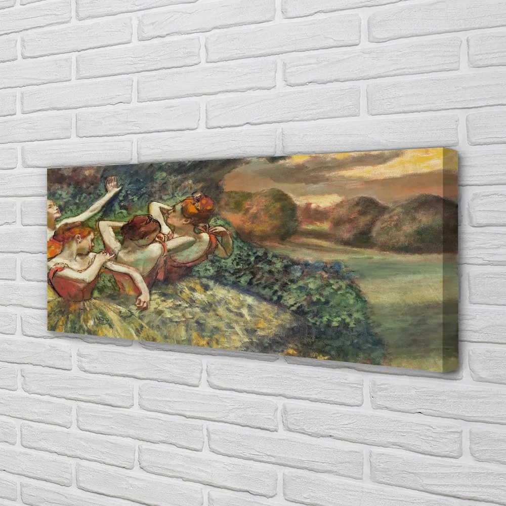 Obraz canvas na ścianę Cztery tancerki - Edgar Degas