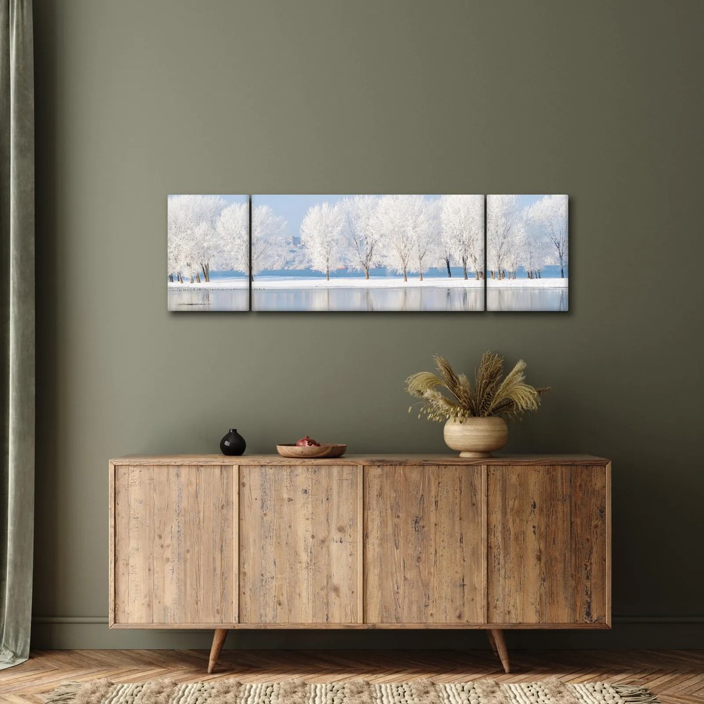 Obraz zimowego krajobrazu (170x50 cm)