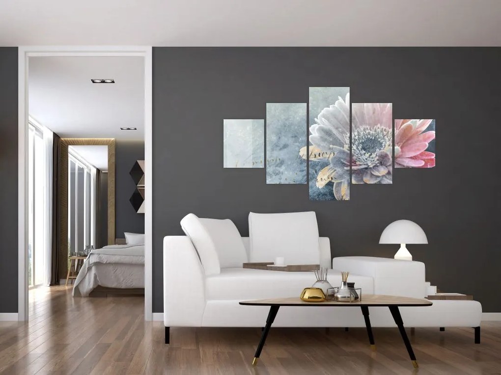 Obraz - Zimowy kwiat (125x70 cm)
