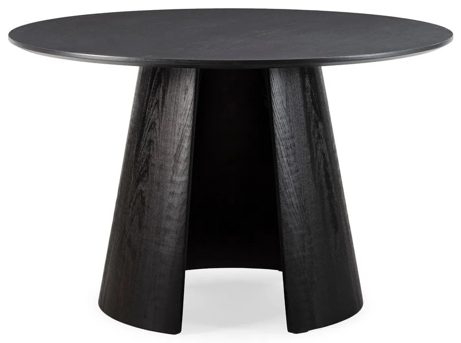 Okrągły stół z czarnym blatem ø 120 cm Zuri – MOME