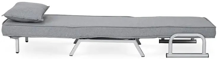 Szary fotel relaksacyjny z funkcją spania M3-W74