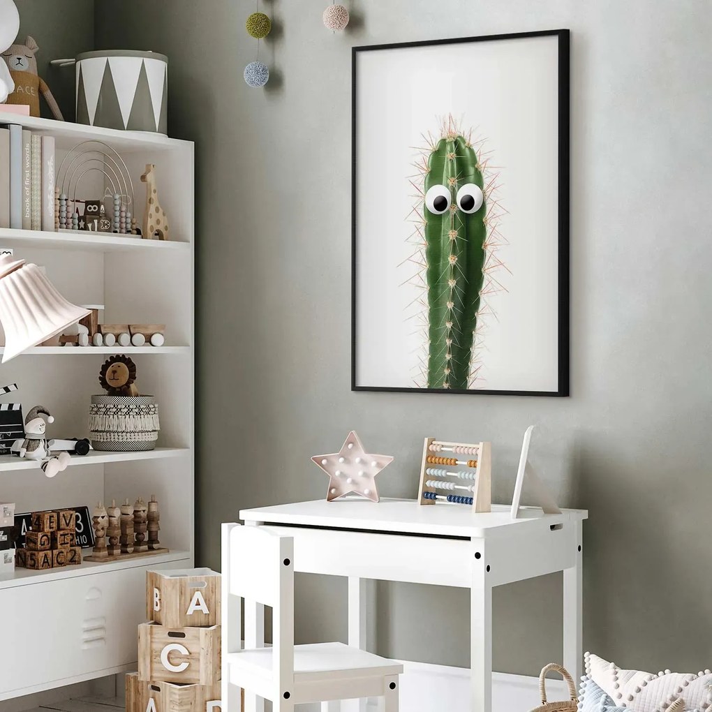 Plakat Żywy kaktus 21x30 cm z ramą czarną bez marginesu ARTGEIST B