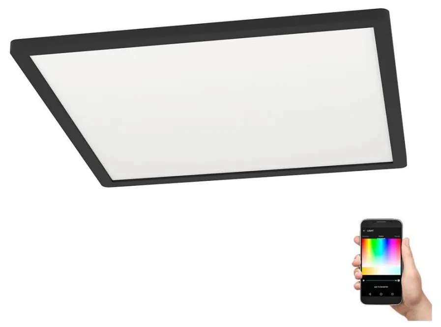 Eglo 900094- LED RGBW 16,5W 230V czarny plafon ROVITO-Z ściemnialny