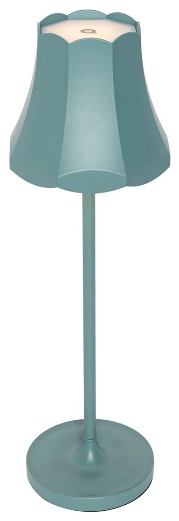 Retrow lampka stołowa niebieska mineralna ładowalne IP44 - Granny