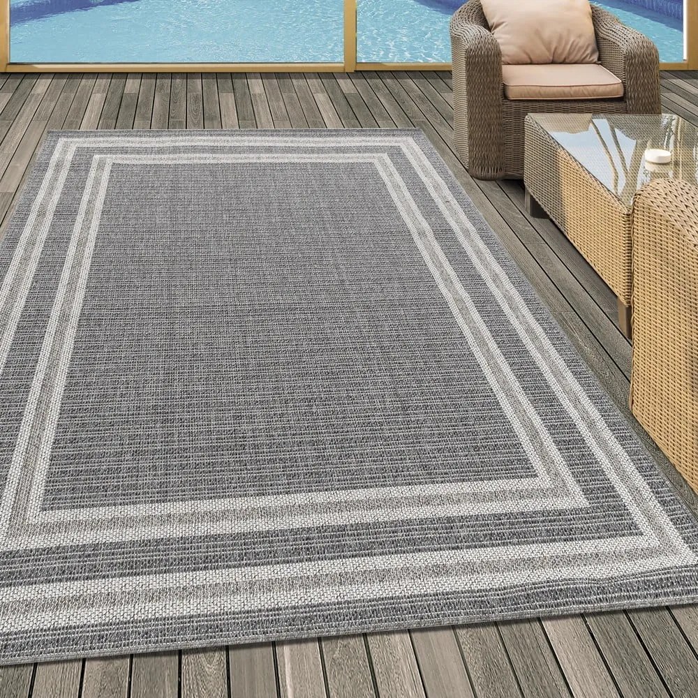 Szary dywan odpowiedni na zewnątrz 200x290 cm Aruba – Ayyildiz Carpets