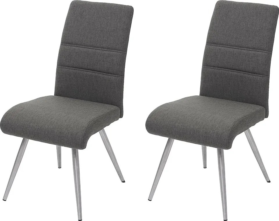 Krzesło do jadalni MCW-G55 (zestaw 2 sztuk),  szaro-brązowy