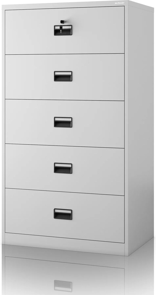 Szafa kartotekowa metalowa szara, 900x1620x600 mm: SARA XL V5