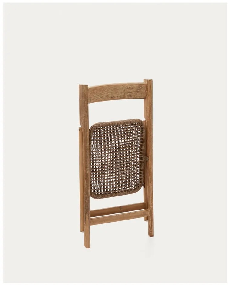 Brązowe drewniane krzesło ogrodowe Dandara – Kave Home