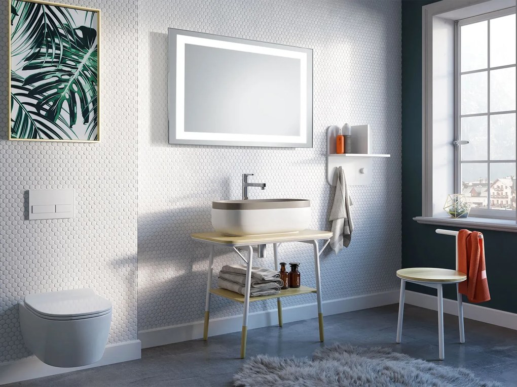 Lustro łazienkowe ALBA 100x63 z oświetleniem LED EXCLUSIVE MIRADO