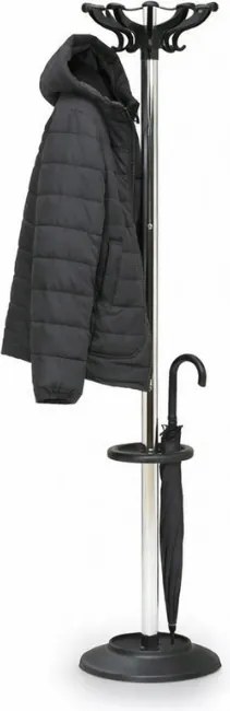 Wieszak metalowy z plastikowymi haczykami