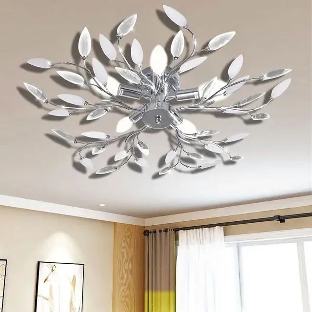 Biała lampa sufitowa w kształcie liści - E996-Tava