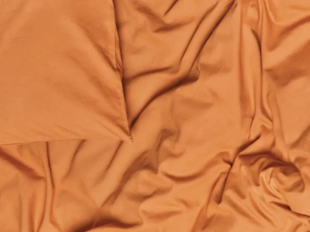 PrzytulneMieszkanie.pl PrzytulneMieszkanie.pl Bawełniana pościel CALMORA terakotowa Rozmiar pościeli: 2 szt 70 x 90 cm | 200 x 200 cm