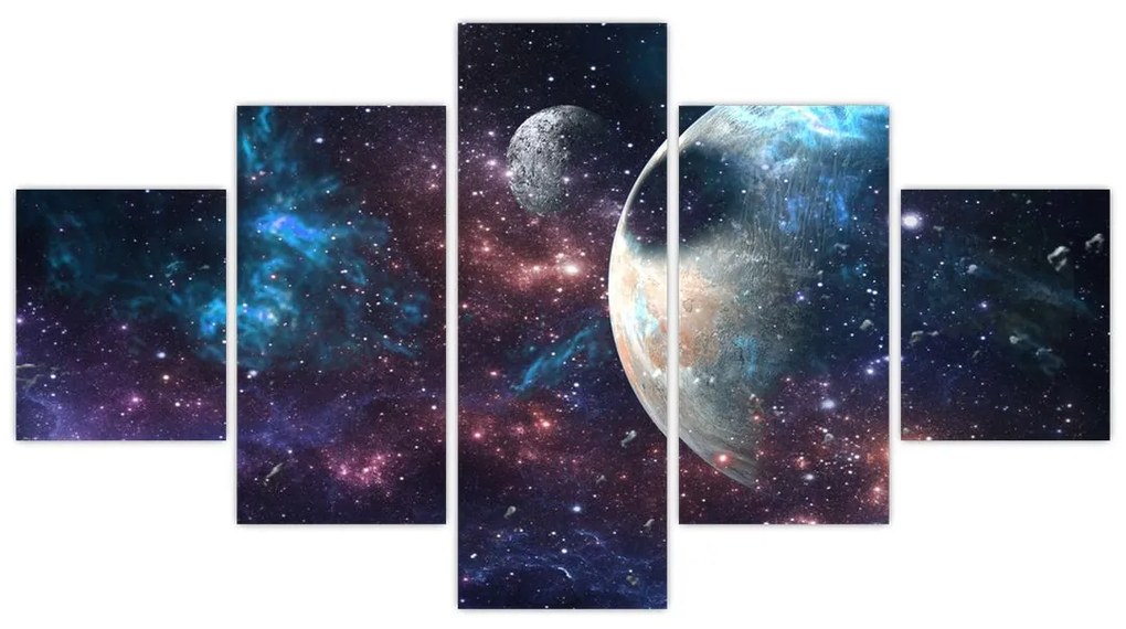 Obraz kosmosu (125x70 cm)