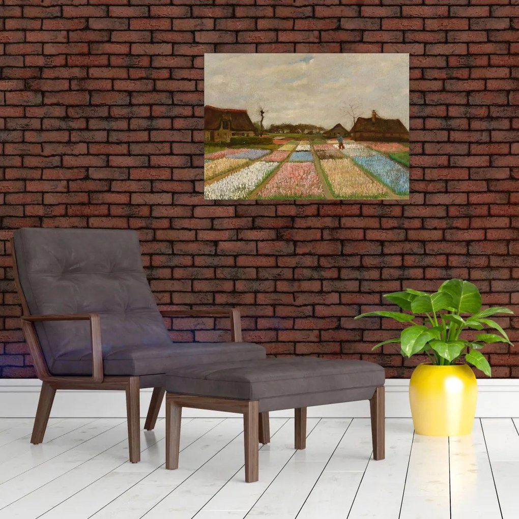Obraz - Vincent van Gogh, Flower Beds in Holland, reprodukcje (70x50 cm)