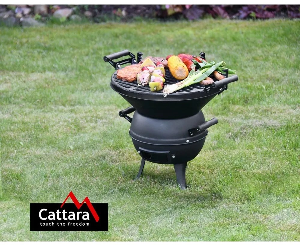 Grill na węgiel drzewny Kettle – Cattara
