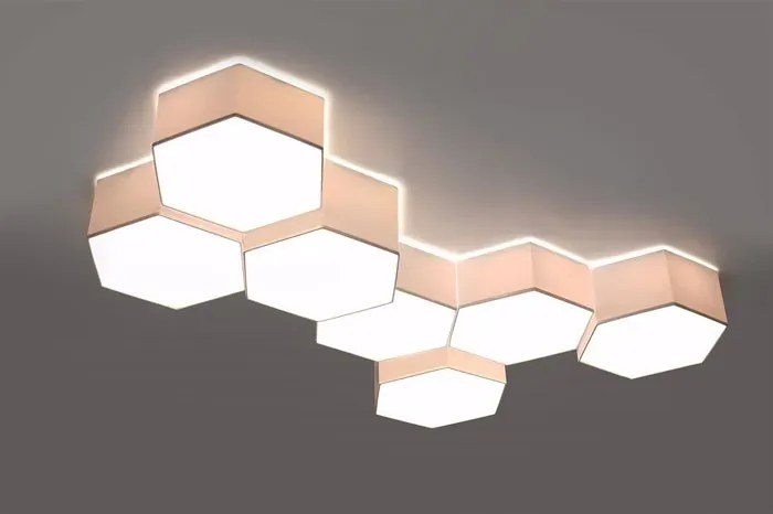 Biały minimalistyczny plafon 15,5 cm - S749-Almos