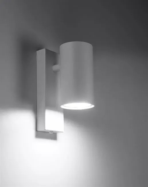 Biały minimalistyczny kinkiet tuba - 6X S752 N5-D25