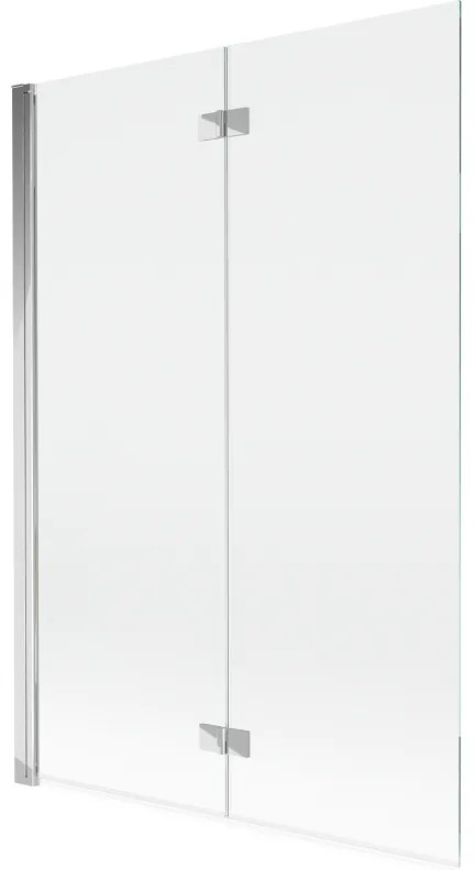 Mexen Mist parawan nawannowy 2-skrzydłowy lewy 120 x 150 cm, transparent, chrom - 8A9-120-002-01-00-L