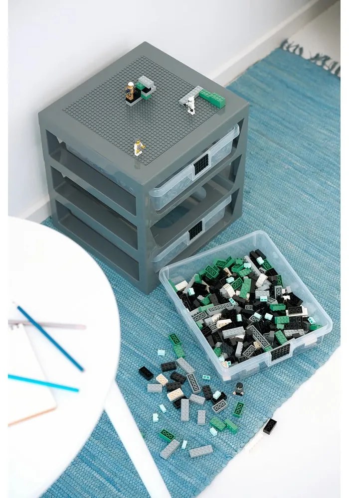 Szary organizer z 3 szufladami Storage - LEGO®