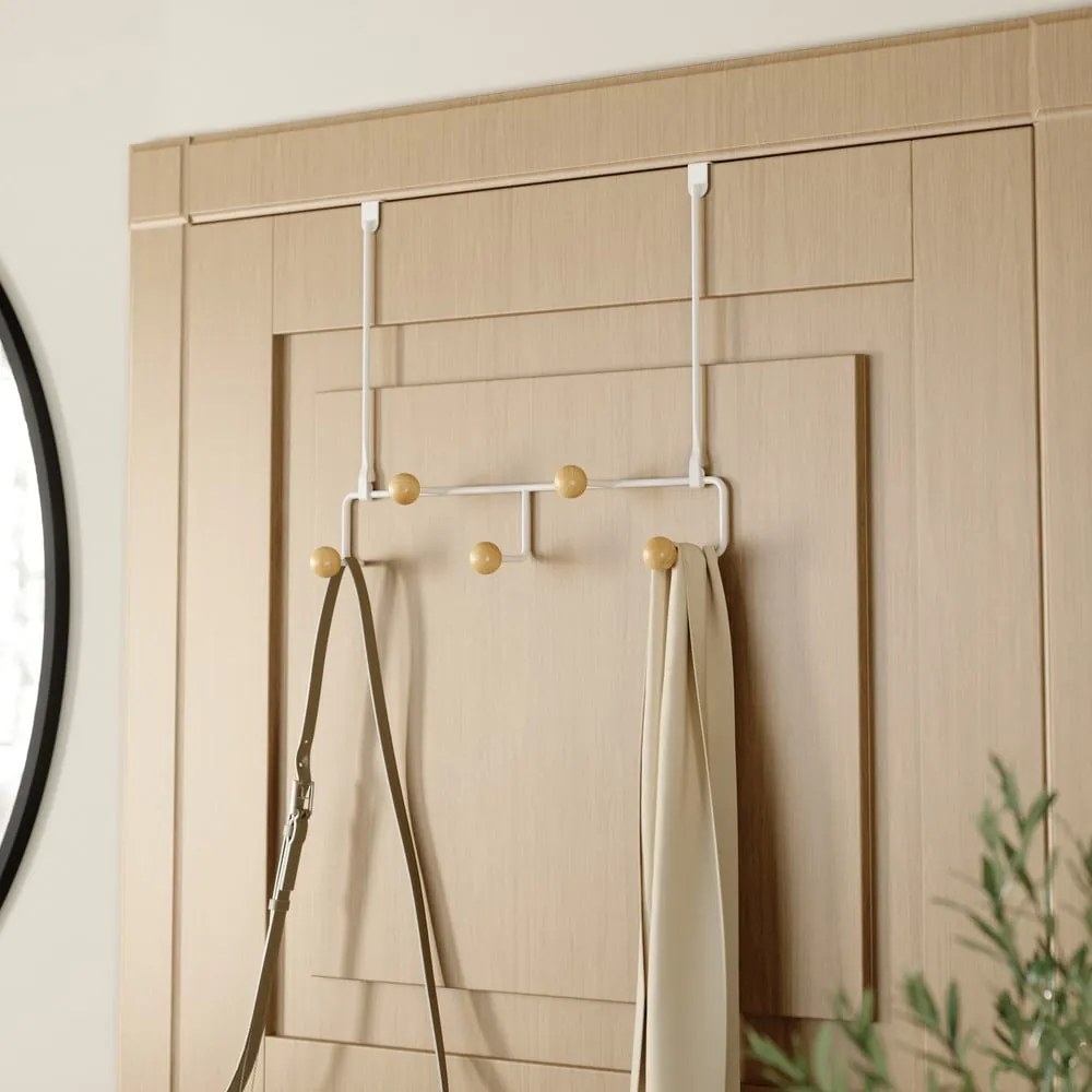 Biały metalowy wieszak na drzwi 39 cm Estique – Umbra