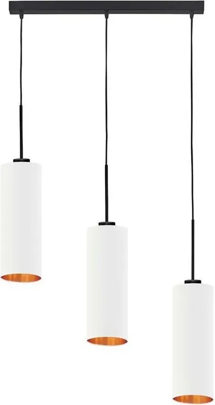 Potrójna lampa wisząca na czarnym stelażu - E5-F65
