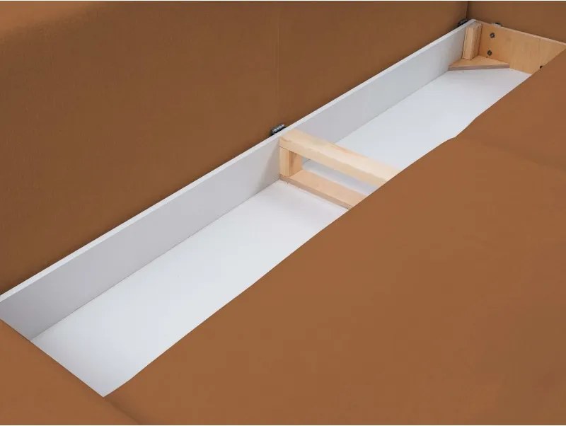 Sofa BOHO z funkcja spania i pojemnikiem MIEDZIANY PERFECT HARMONY 56