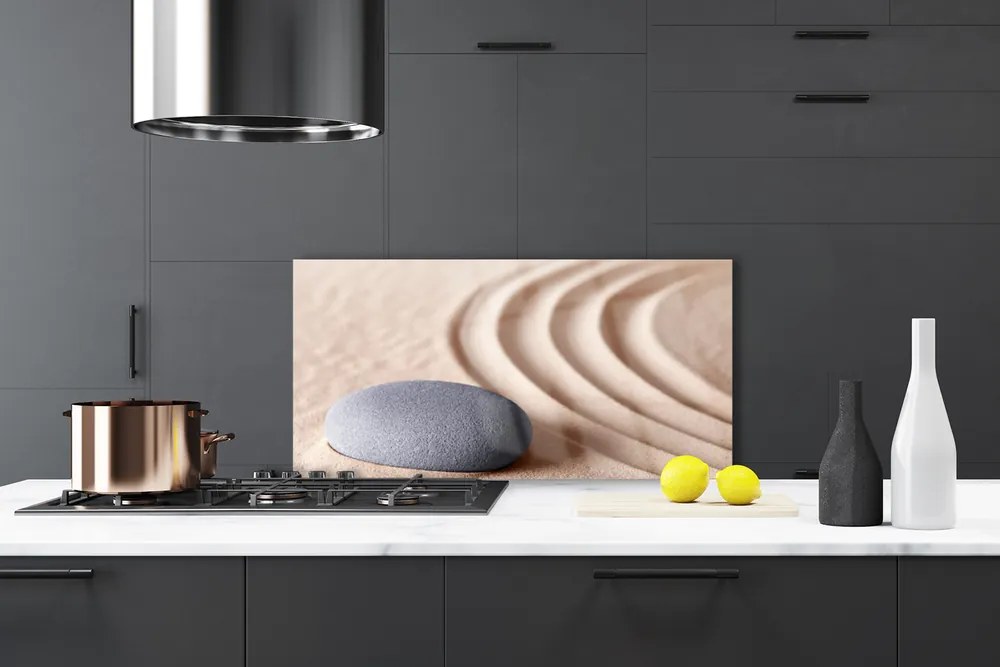 Panel Szklany do Kuchni Struktura Warstwowa Piaskowca