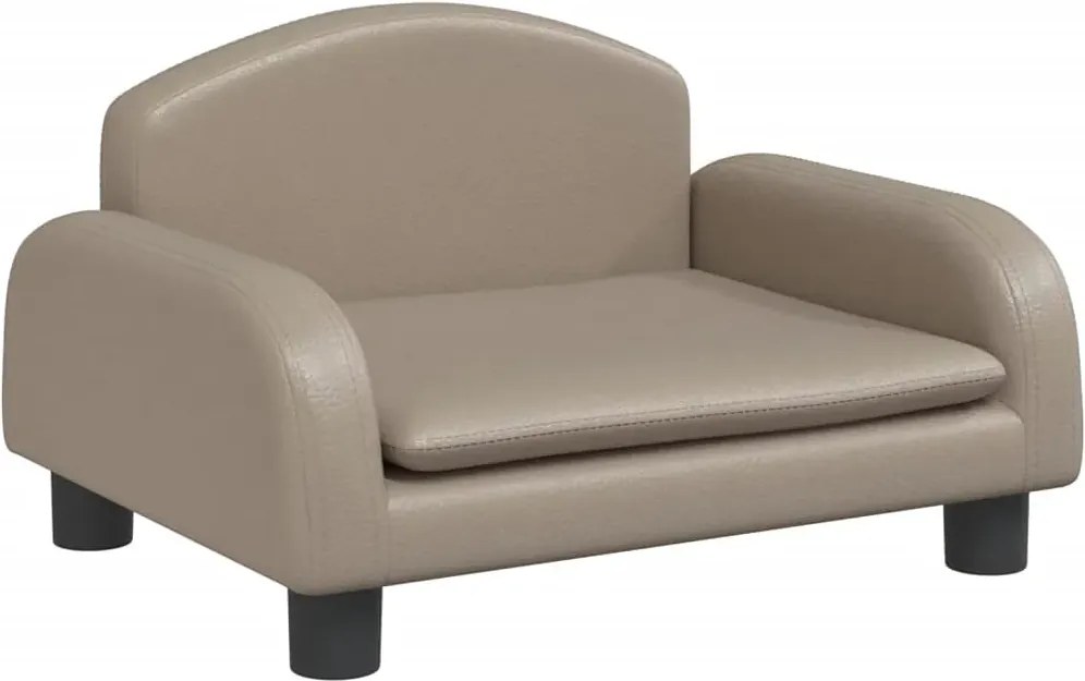 Dziecięca sofa z ekoskóry cappuccino B6-T35
