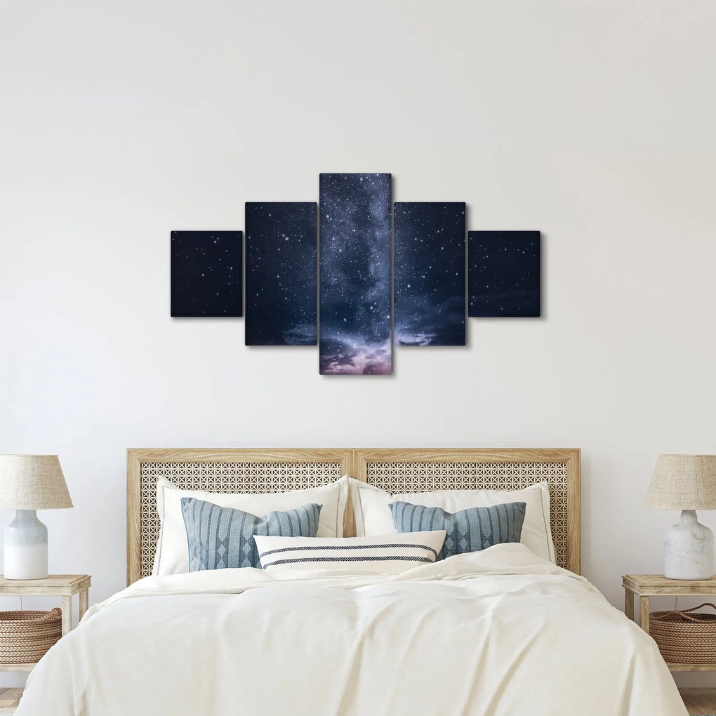 Obraz gwiaździstego nieba (125x70 cm)