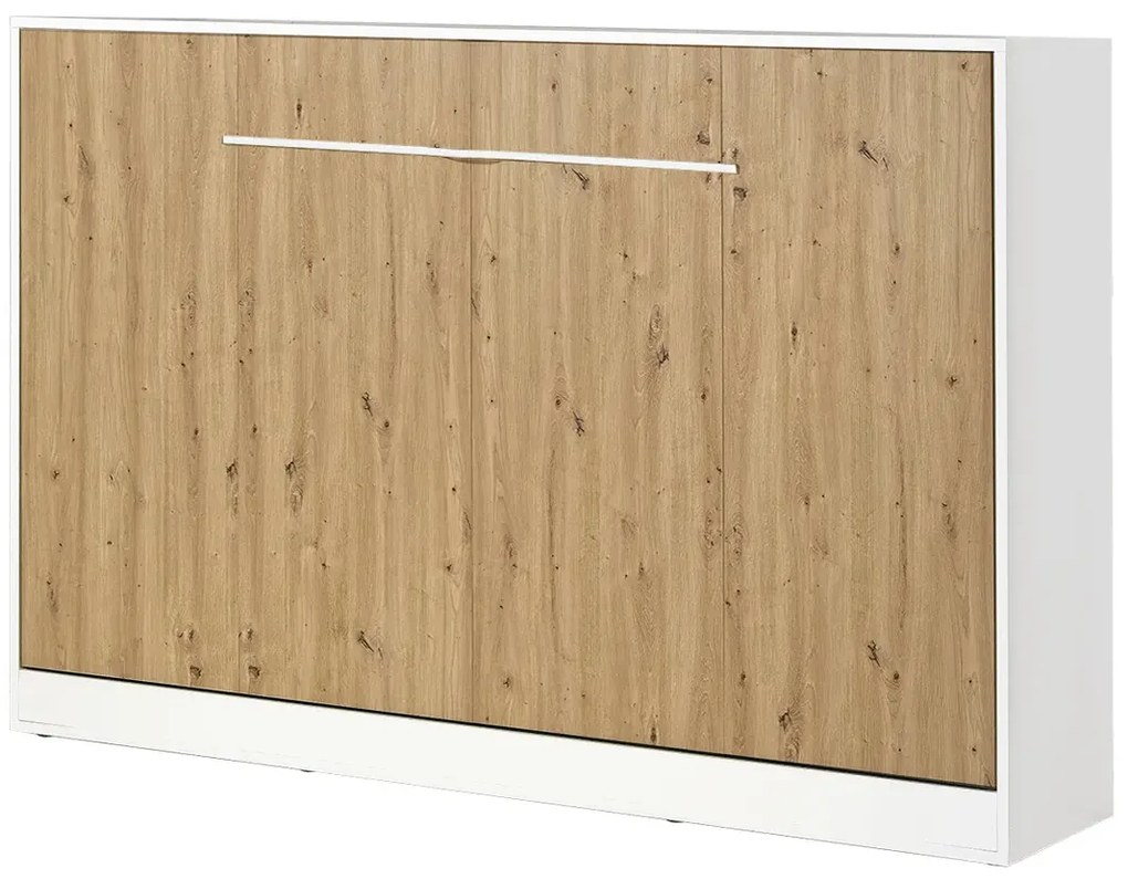 Półkotapczan nowoczesny biały + dąb 120x200 T0-Z56