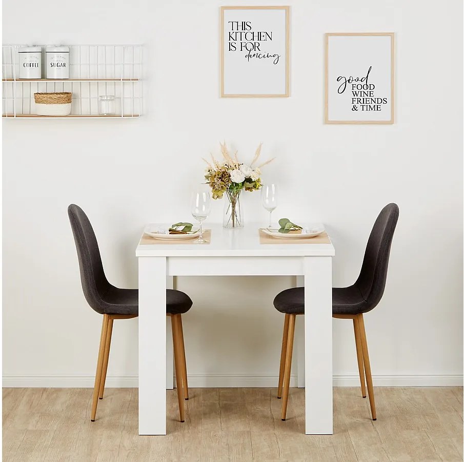 Krzesło jadalniane 44x88x45,5 cm antracyt Eames