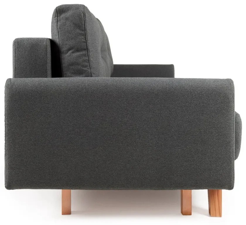 Ciemnoszara sofa rozkładana Bonami Selection Pop