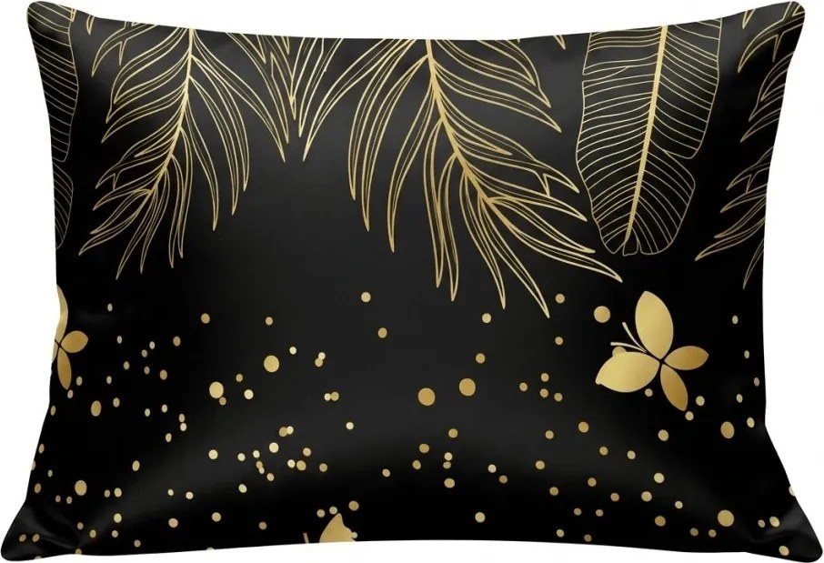 Poszewka na poduszkę z mikrofibry VISATA 70x90 cm, czarna