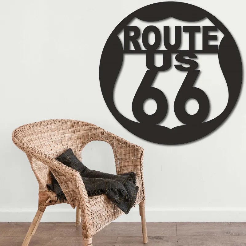 Drewniany obraz ścienny U.S. ROUTE 66
