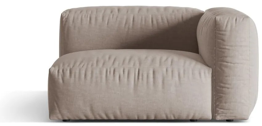 Beżowy moduł sofy (prawostronny) Martina – Micadoni Home
